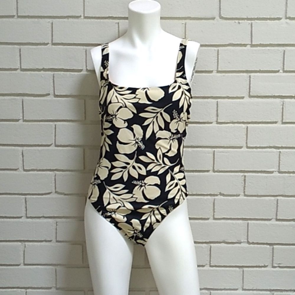 Sun Blush Tropical One Piece Bathing Suit. Size 14 - Picture 1 of 7